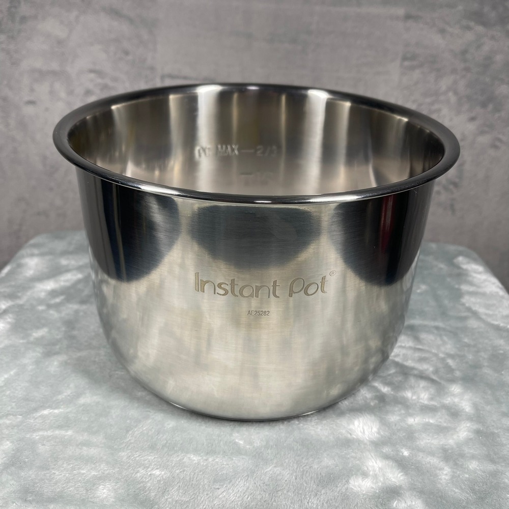 Instant Pot Inner Cooking Pot 6qt Silver Stainless Steel Replacement Liner